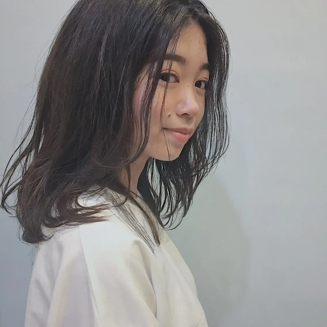 ミディアム カラー オレンジ カット ヘアカラー トリートメント 山中 直輝のヘアスタイル
