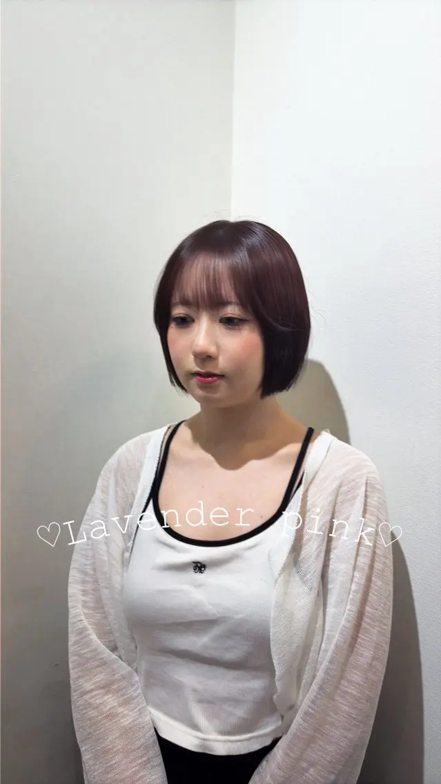 ミディアム カラー 黒髪 ケアカラー ダブルカラー カット ヘアカラー トリートメント 🍒桜井 優華🍒のヘアスタイル