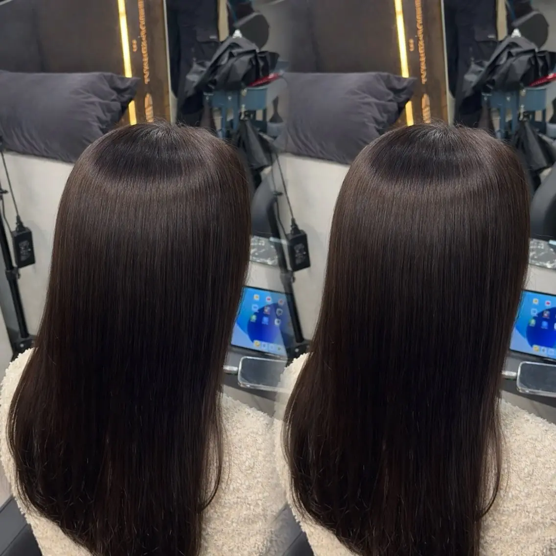 セミロング カラー ヘアアレンジ カット ヘアカラー トリートメント 新宿 /髪質改善/ レイヤー/ヒュウガのヘアスタイル