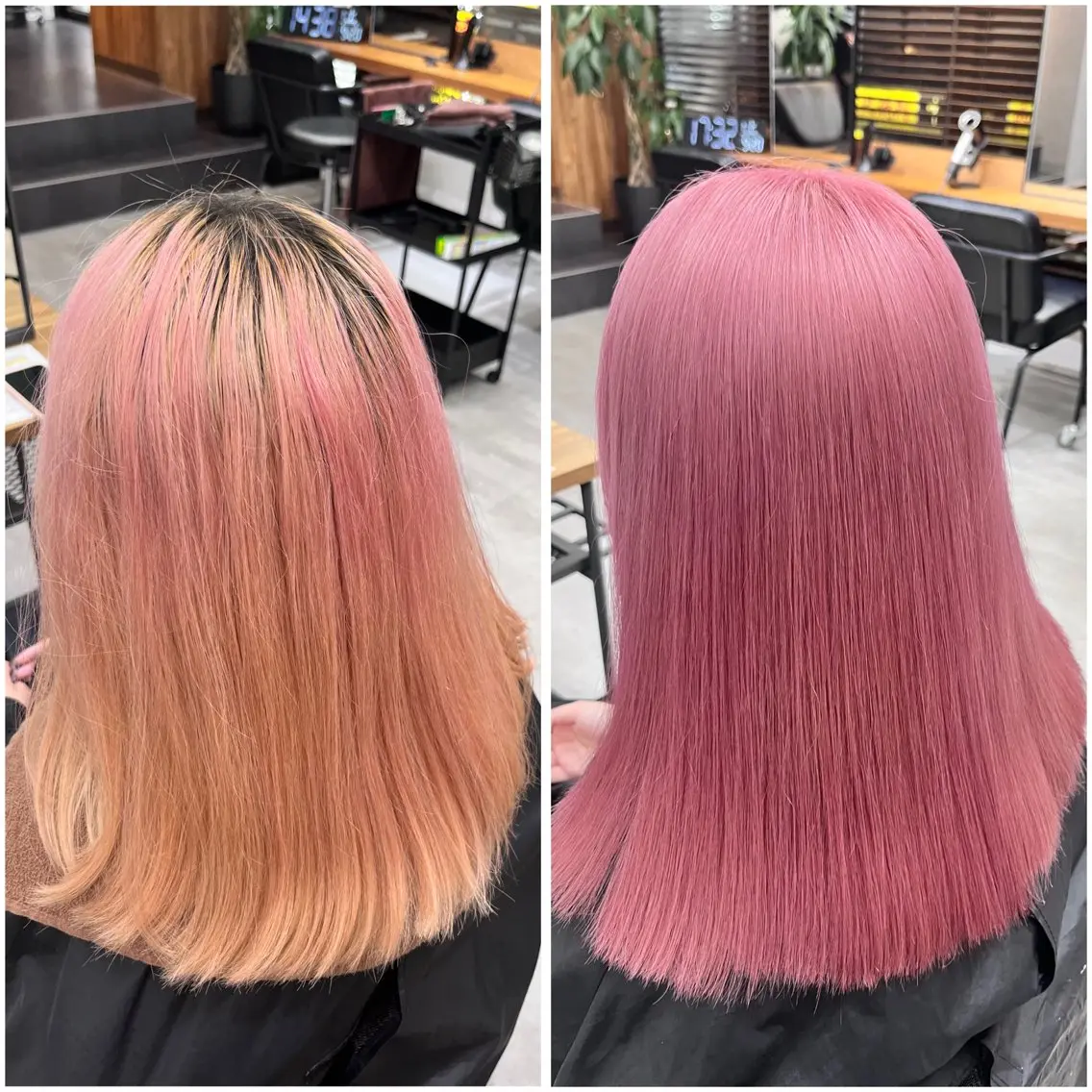 ミディアム カラー ピンクカラー ヘアカラー トリートメント MAKO ❤️🔥NEXTのヘアスタイル