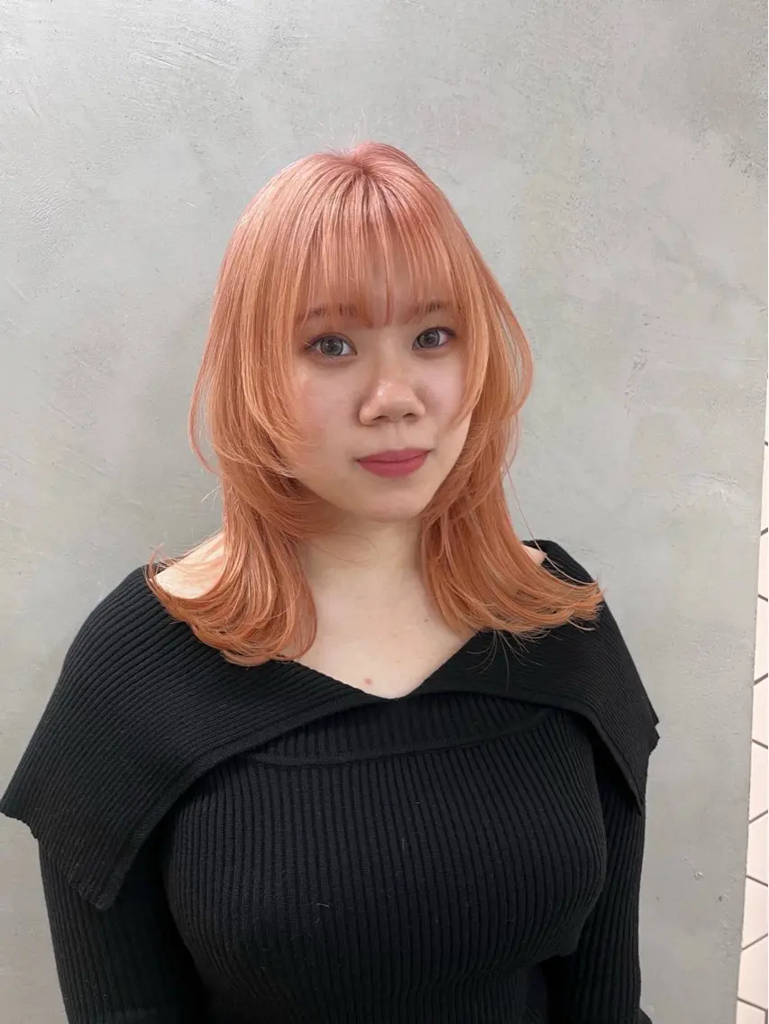 ミディアム カラー カット ヘアカラー トリートメント Viot 銀座 樋口 桃佳のヘアスタイル