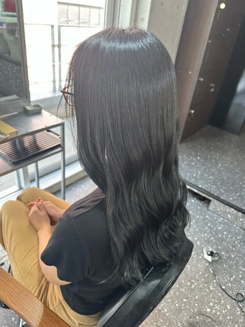 ロング カラー カット ヘアカラー トリートメント 髪質改善⭐️縮毛矯正 中野⭐️Rinaのヘアスタイル