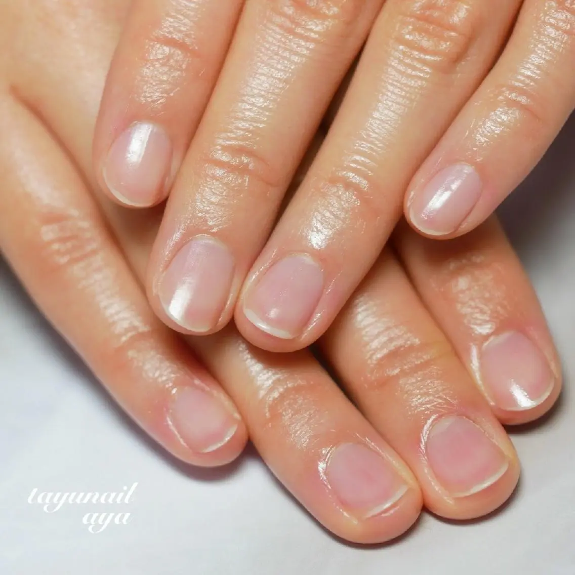 ネイル ブルー ジェルネイル パラジェル ピンク 冬ネイル ネイルサロン 【たゆnail】のネイルデザイン