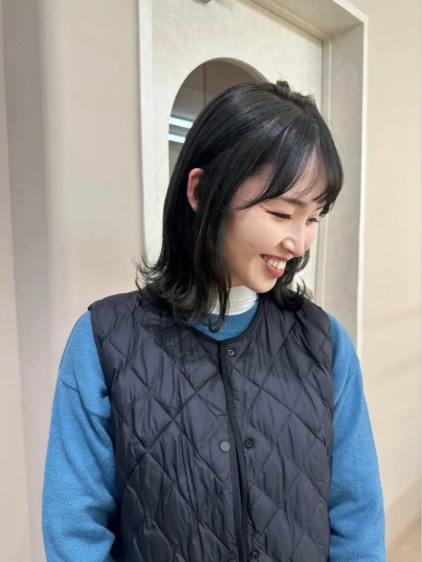 ミディアム NAKAHARA TSUKUSHIのヘアスタイル