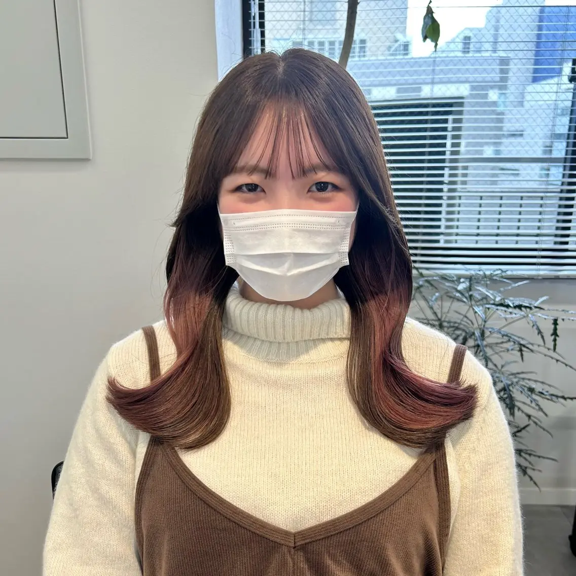 ミディアム ボブ くびれヘア ハイライト 髪質改善 レイヤーカット ❤️ショートカット ・顔周りカット❤️のヘアスタイル