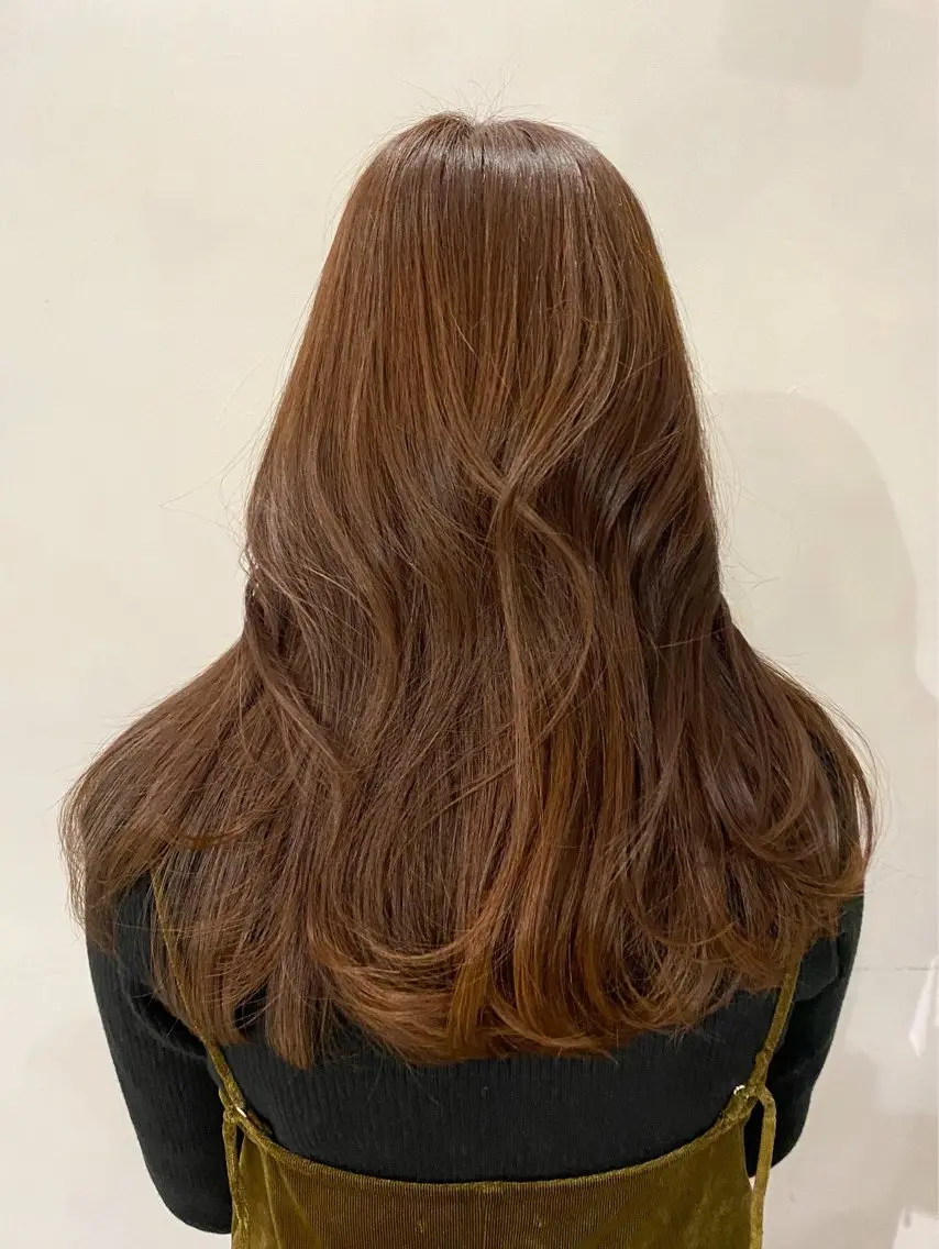ロング カラー メンズ ヘアカラー トリートメント 美髪/髪質改善/ 透明感カラー/はるとのヘアスタイル