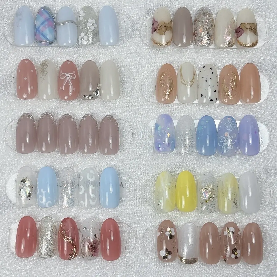 ネイル 長さ出し 春ネイル NailSalon Nicoaiのネイルデザイン