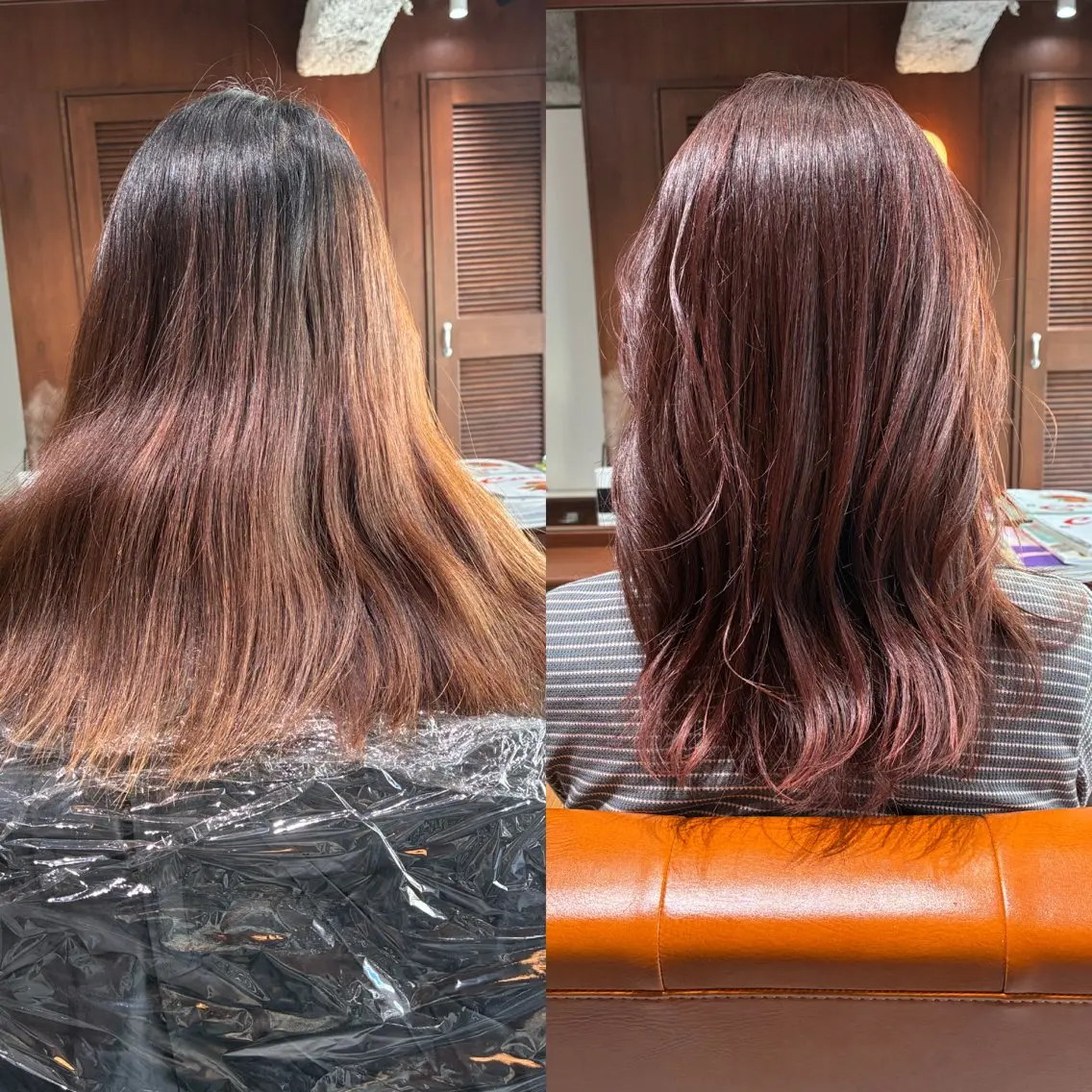 セミロング カラー ヘアアレンジ 💟似合わせカットカ ラーMizuki🐕のヘアスタイル