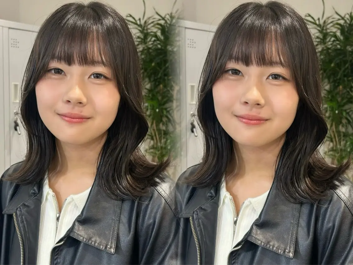 ミディアム カラー ミディアムレイヤー レイヤーカット 縮毛矯正 カット 縮毛矯正 池袋/小顔レイヤー/ 顔まわり/taigaのヘアスタイル