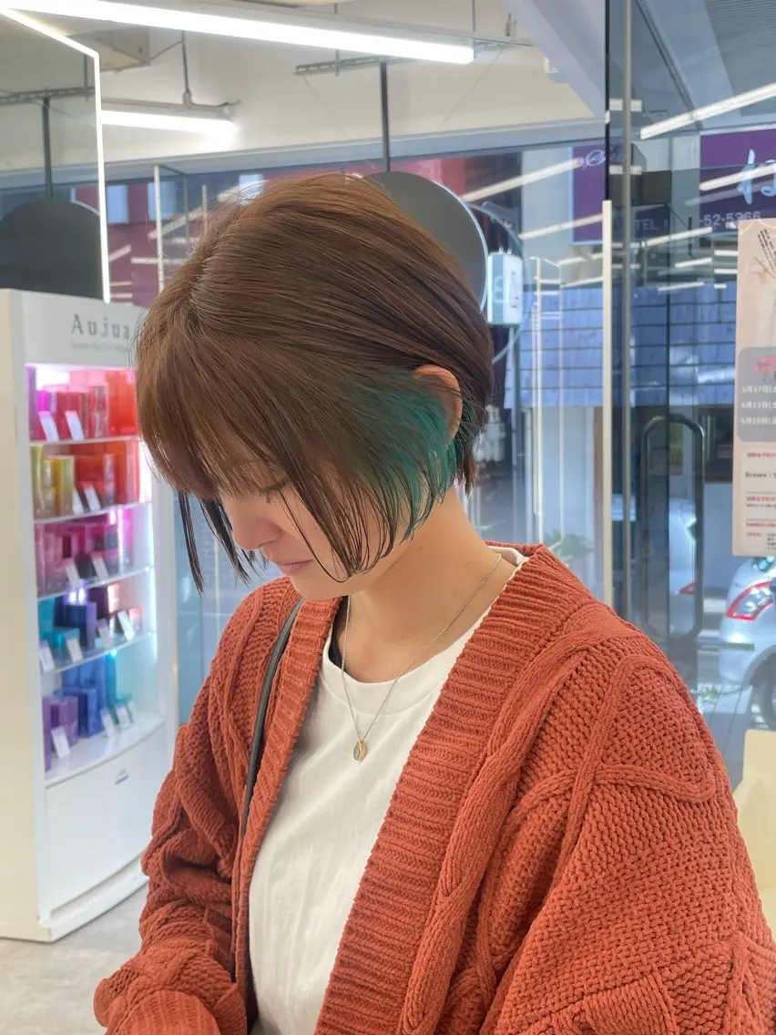 ショート カラー カット ヘアカラー トリートメント Brown 藤沢店のヘアスタイル