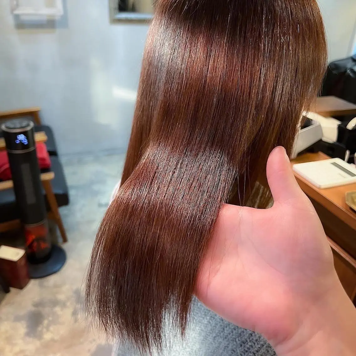 セミロング カラー パーマ ヘアアレンジ ストレートパーマ カット 縮毛矯正 トリートメント 🪼ボブ/ミニボブ レイヤーボブ🪼のヘアスタイル