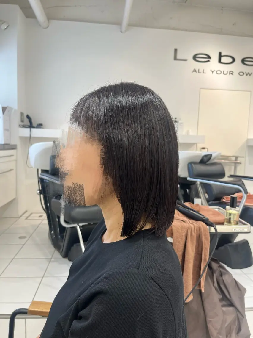 ミディアム カラー ボブ カット ヘアカラー トリートメント ヘッドスパ ヘアセット 新宿/韓国ヘア レイヤー SAYAのヘアスタイル