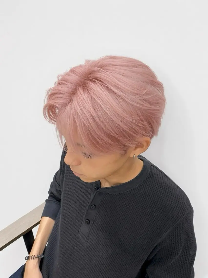 ショート カラー カット ヘアカラー トリートメント 渋谷/ハイトーン 西澤 ジュンヤのヘアスタイル
