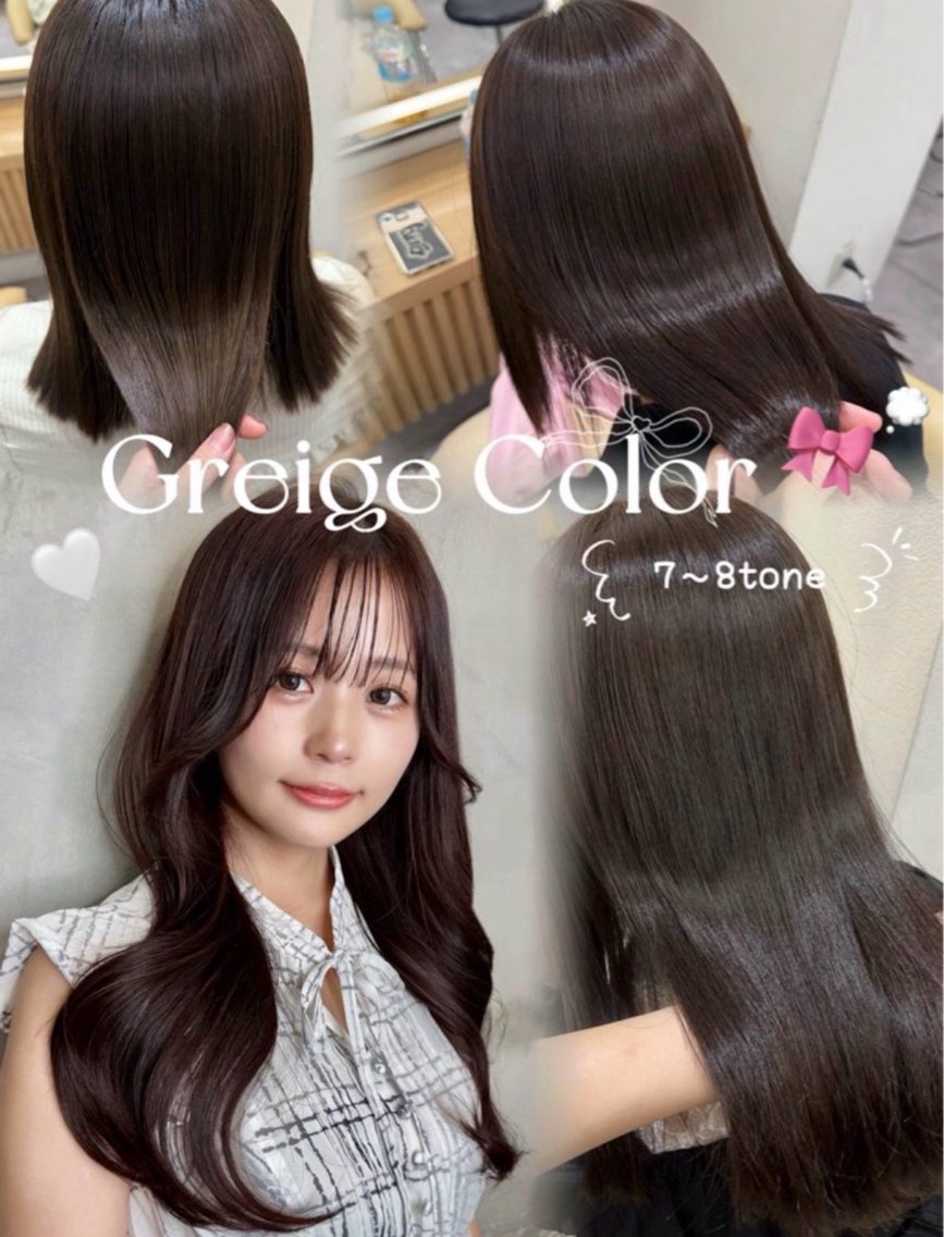 カラー 透明感カラー グレージュ ヘアカラー 浦和縮毛矯正/ 艶カラー/minaのヘアスタイル