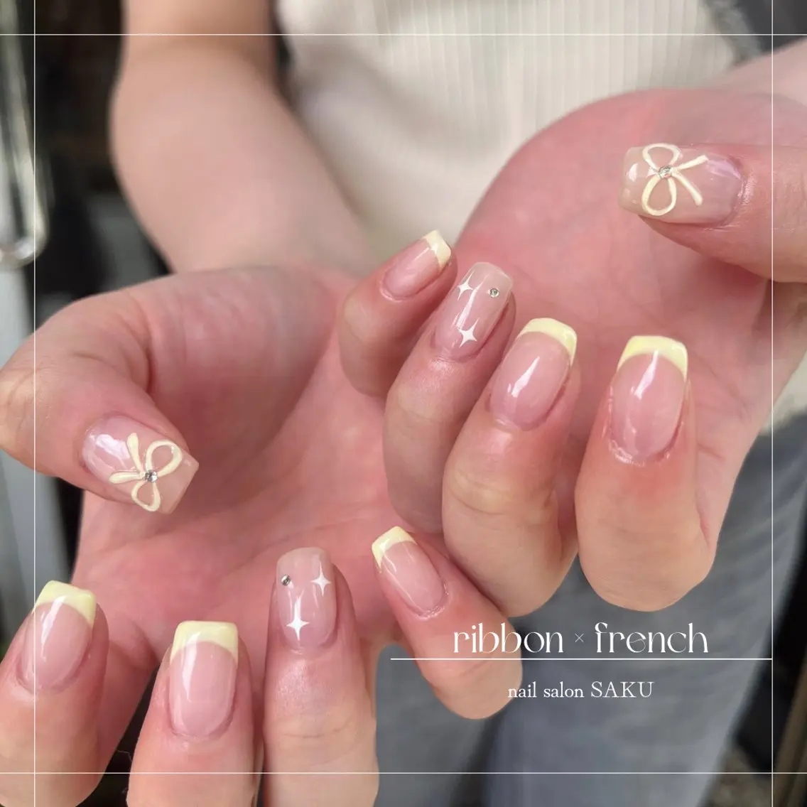 ネイル ニュアンスネイル シンプルネイル ハンドネイル SAKU nail 作島茜のネイルデザイン