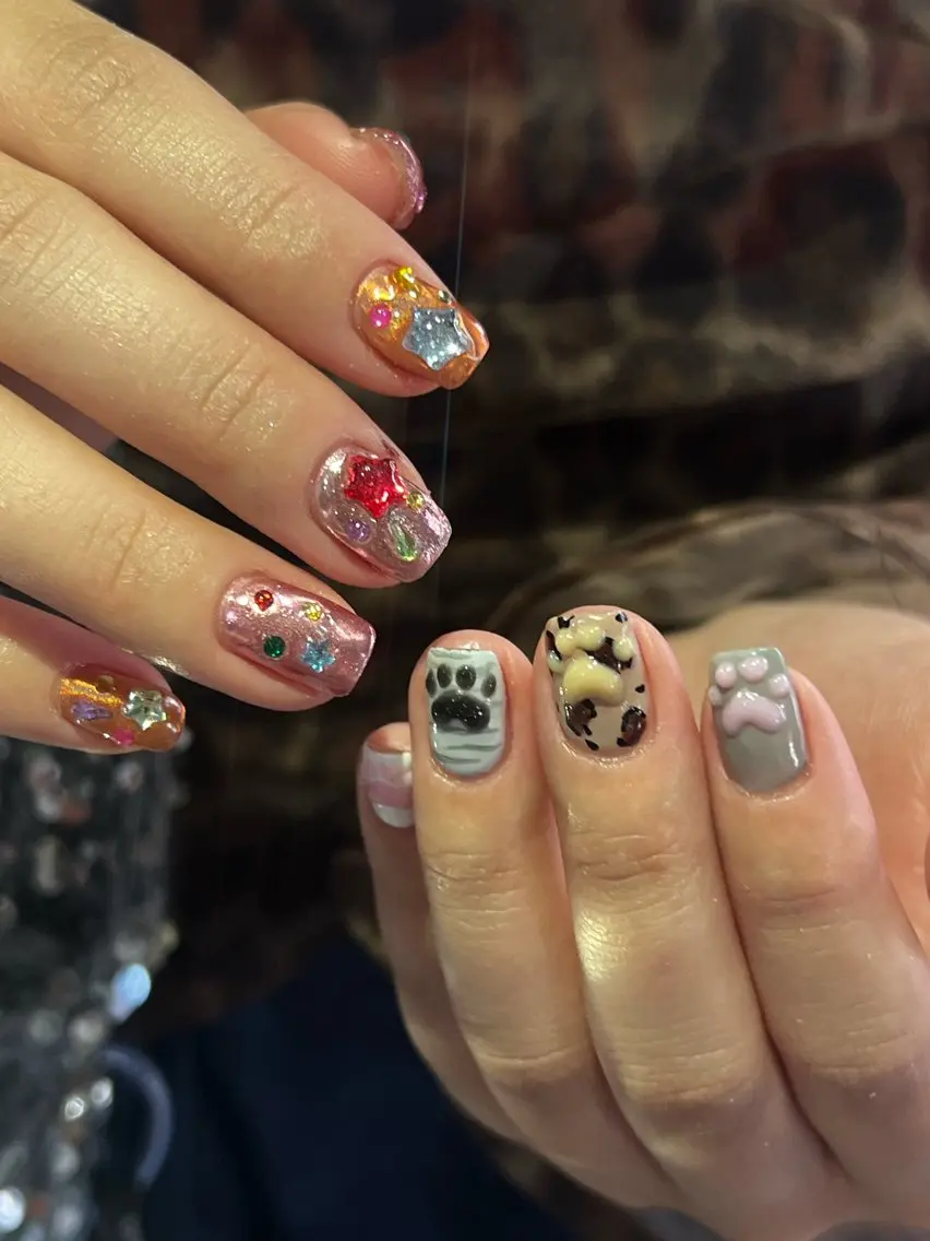 ネイル ハンドネイル Hata nail 🎀個性派ニュアンスのネイルデザイン