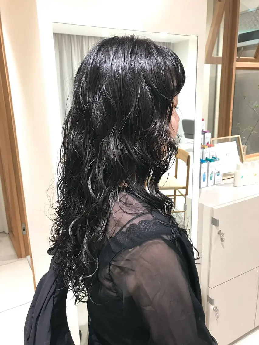 パーマ パーマ 横井 優奈のヘアスタイル