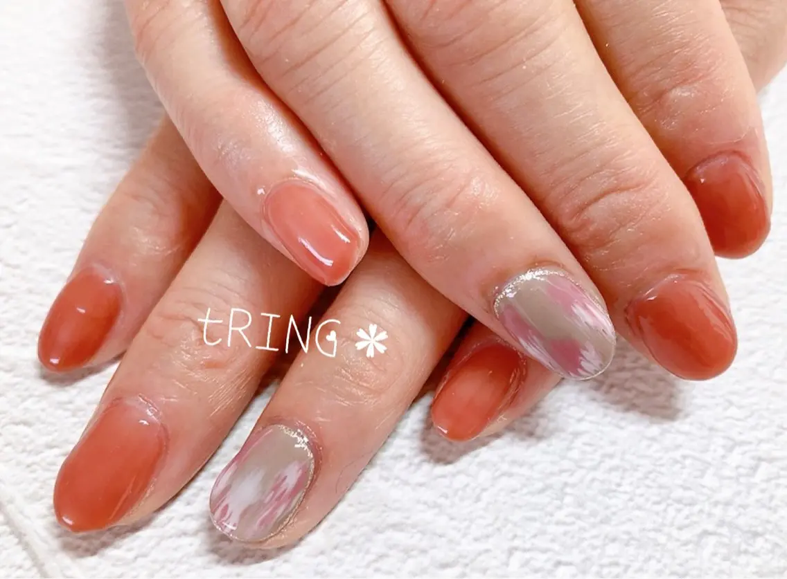 ネイル ハンドネイル tRING* しいの木台のネイルデザイン