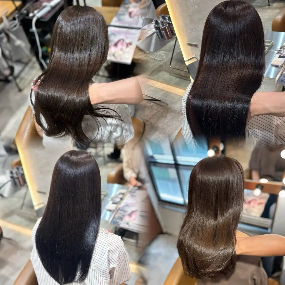 セミロング カラー カット ヘアカラー トリートメント RYU/レイヤー /透明感艶カラーのヘアスタイル