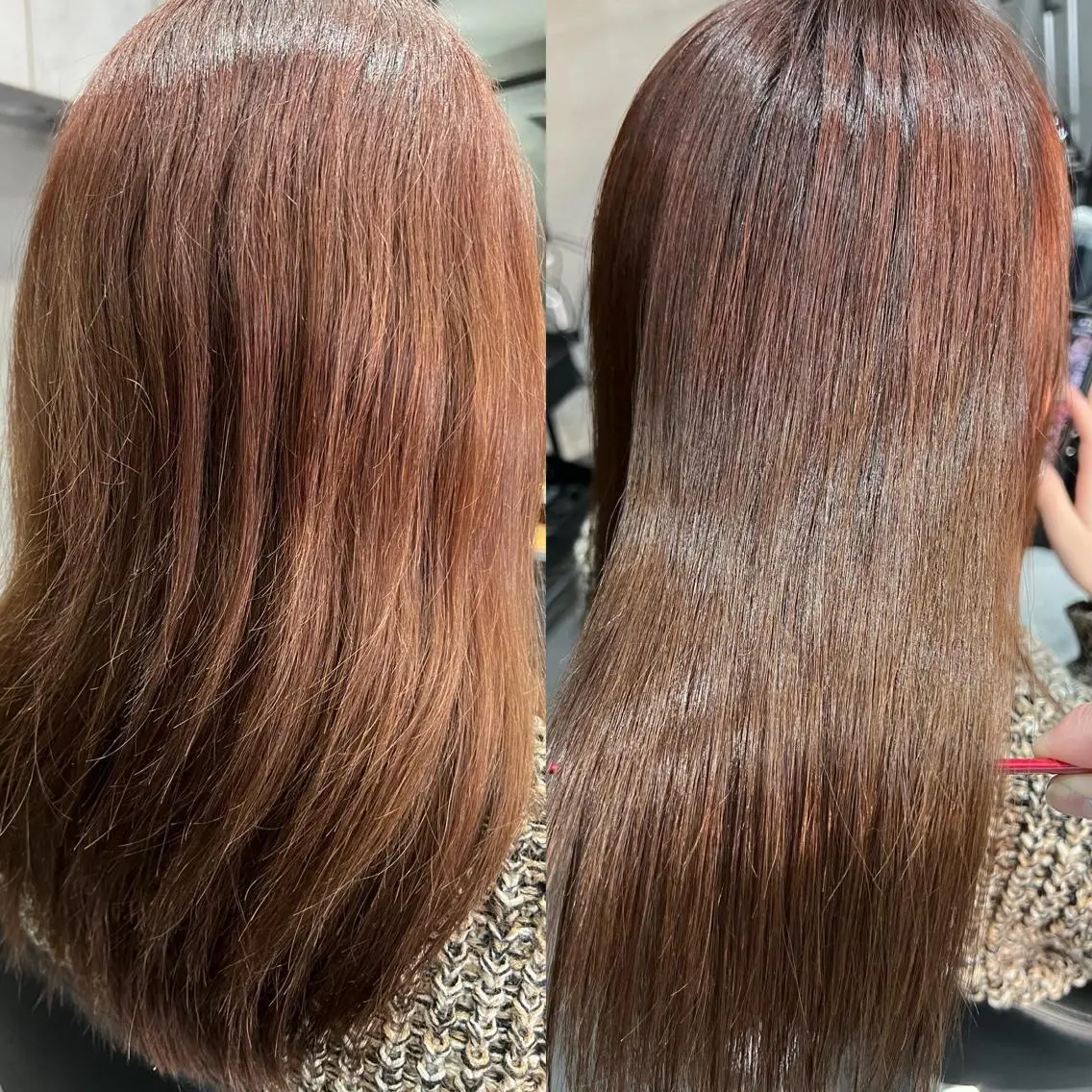 セミロング カット 縮毛矯正 乾かすだけで艶髪酸性 ストレート髙橋悠耶のヘアスタイル