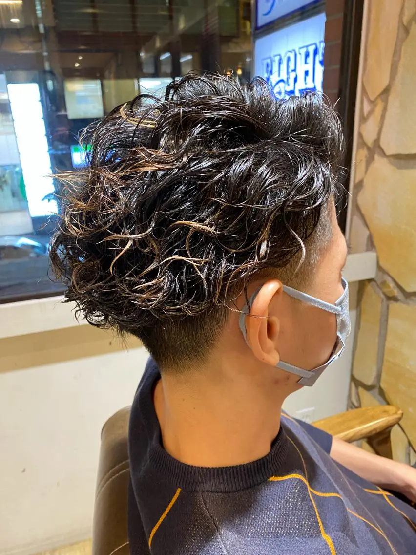 men'sパーマ+カットの写真