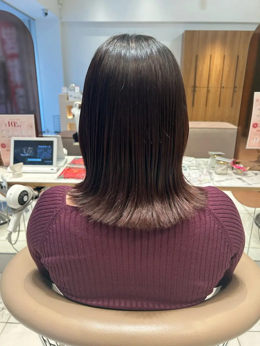 ミディアム カラー カット ヘアカラー ミカ/無料ショー トカット🍀のヘアスタイル