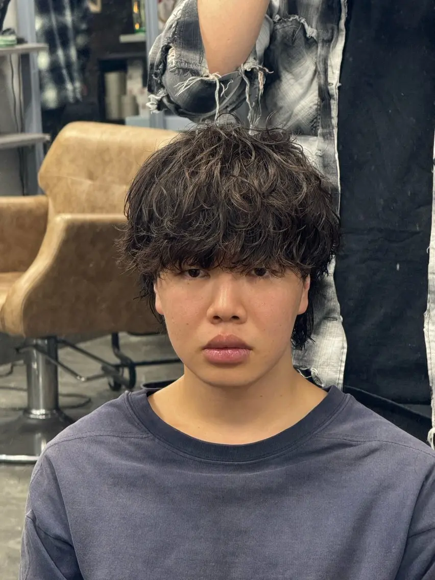 パーマ キッズ カット パーマ 大阪メンズ 美容師井上智博のヘアスタイル