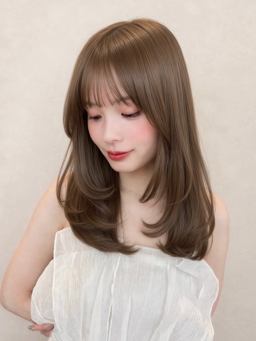 セミロング 🤎レイヤー艶カラー /AYAME🤎のヘアスタイル