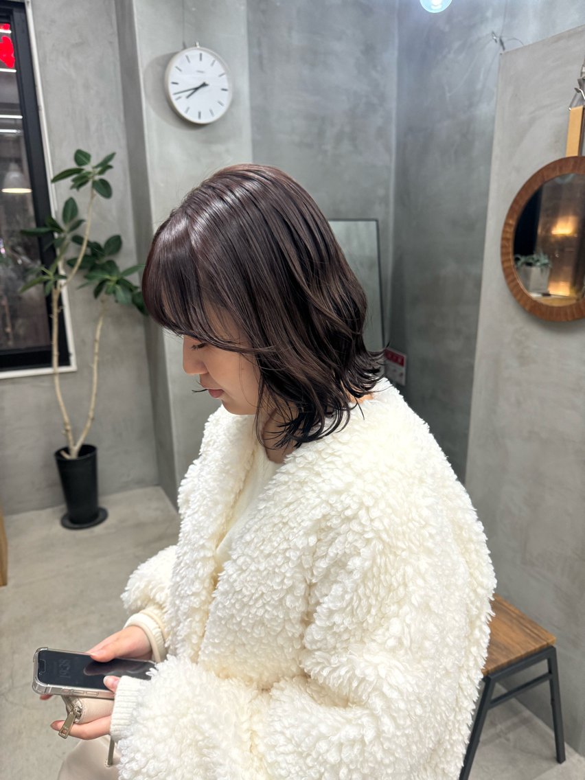 ショート カラー ブラウンカラー 透明感カラー MAEUL miyuのヘアスタイル