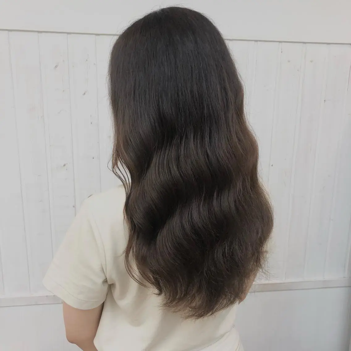 ロング アッシュ パープルカラー ボブ ハイライト 髪質改善 JURI🤎 ワンカールレイヤーのヘアスタイル
