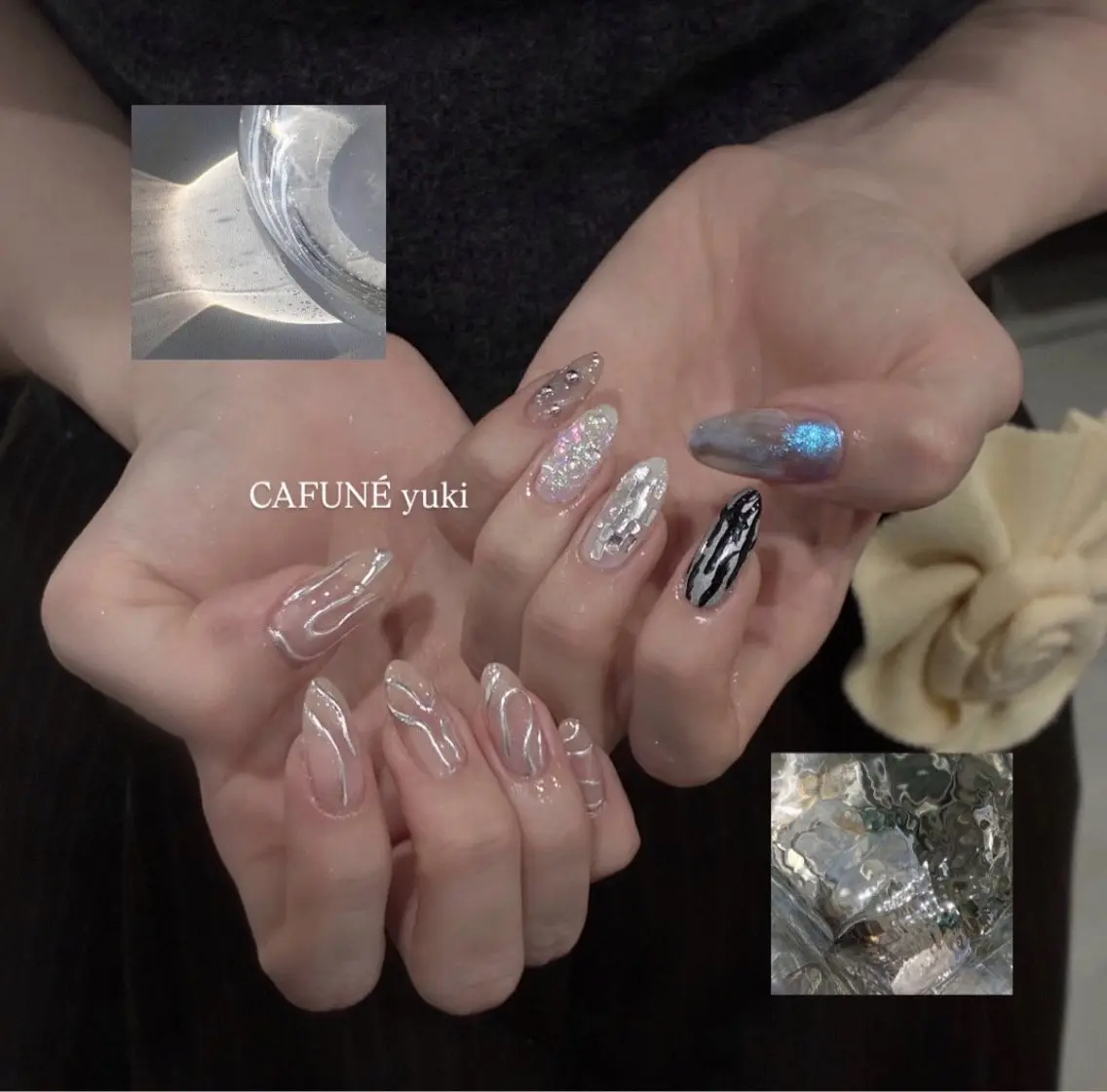 ネイル ハンドネイル 🎼CAFUNÉ_ TOKYO.•*¨のネイルデザイン