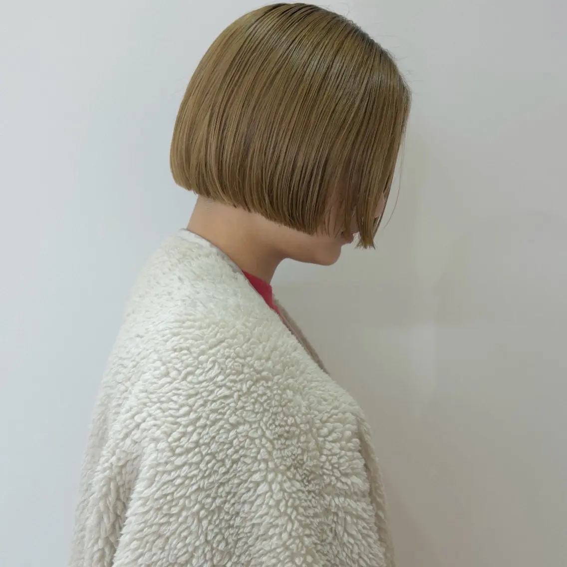 ショート カラー 透明感カラー 顔まわりレイヤー 顔周りカット ハッシュカット レイヤーカット nonoka オリーブ/レイヤーのヘアスタイル