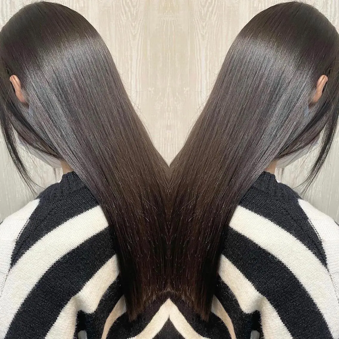 ロング カラー アッシュ ベージュカラー 黒髪 ブリーチ ケアブリーチ ヘアカラー トリートメント 河合秀明/ショート /ボブ/レイヤーのヘアスタイル