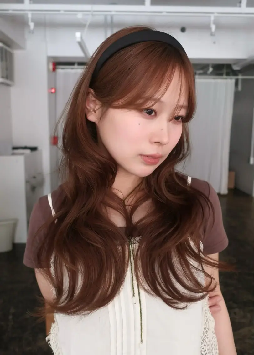 ロング 京都烏丸- イノウエ ツムギのヘアスタイル