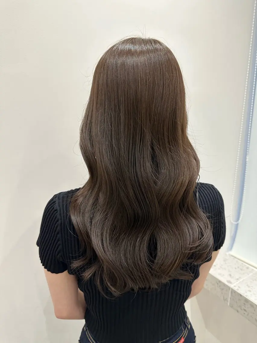 ロング カラー カット ヘアカラー 🍓韓国ヘア レイヤ ーカット🍓笠原 葵のヘアスタイル