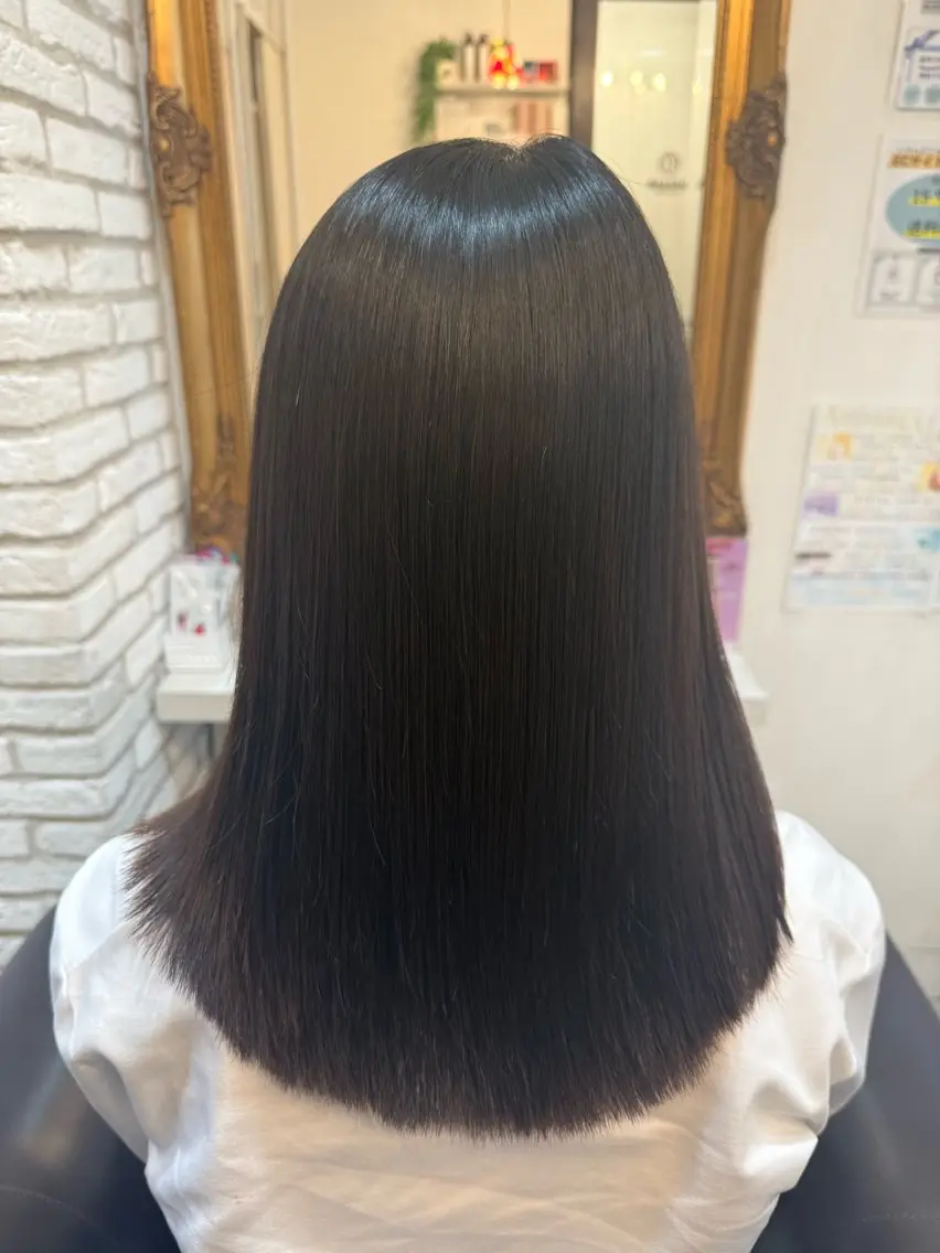 セミロング カラー トリートメント 錦糸町駅前サロン🎀 髪質改善千早のヘアスタイル