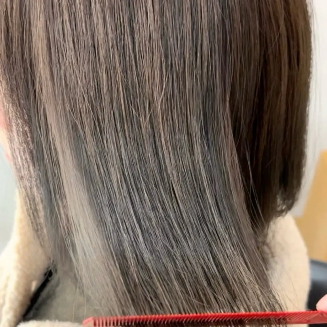 ミディアム カラー 髪質改善 KON|ごまかさない 艶。酸熱×精密カットのヘアスタイル