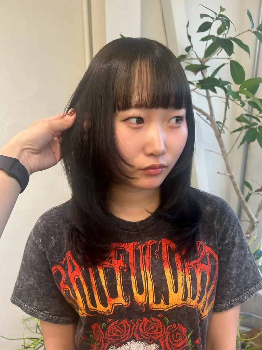 カラー 透明感カラー 八事 yukii 橋本 心🫧のヘアスタイル