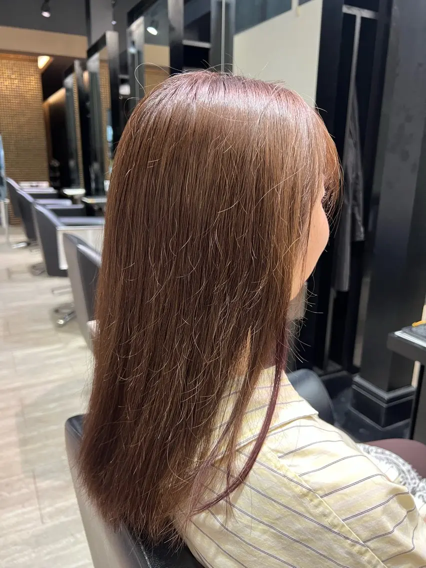セミロング カラー 西田 陽翔のヘアスタイル