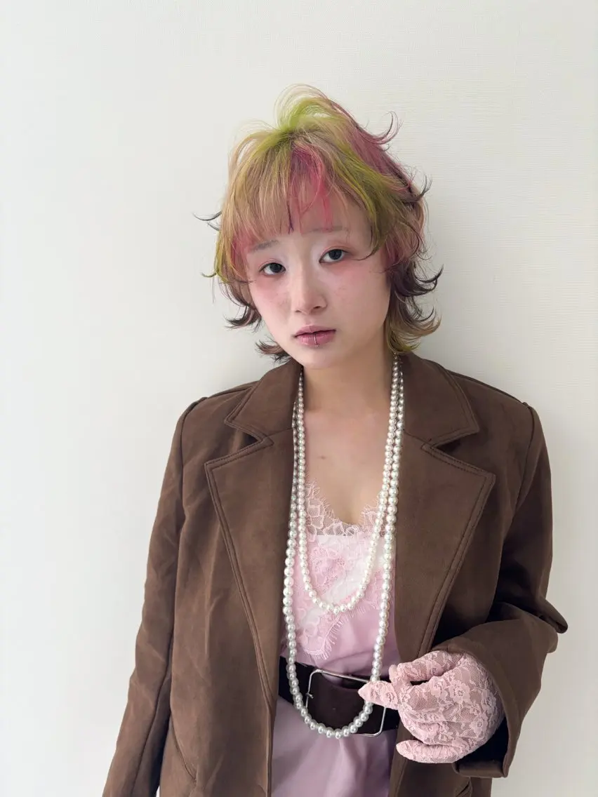 ショート カラー ヘアカラー デザインカラー /rioのヘアスタイル