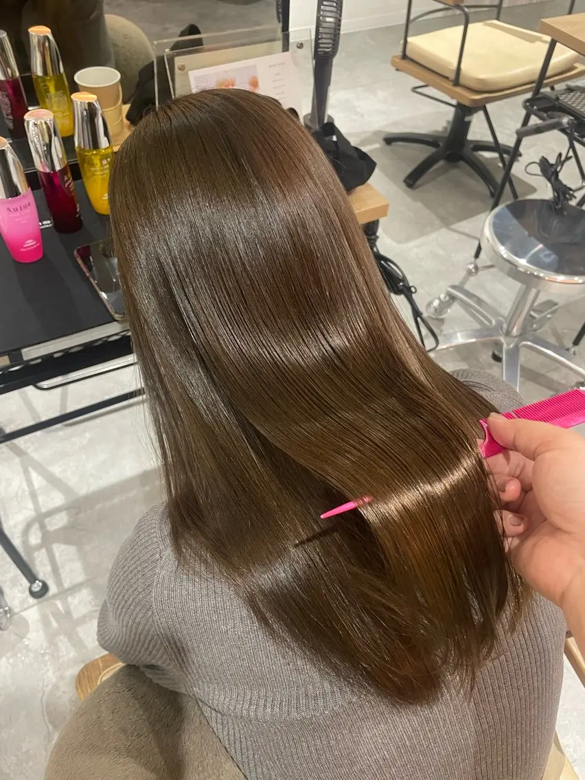 カラー ヘアカラー 天王町×艶感 カラー 🍒サヤ🍒のヘアスタイル