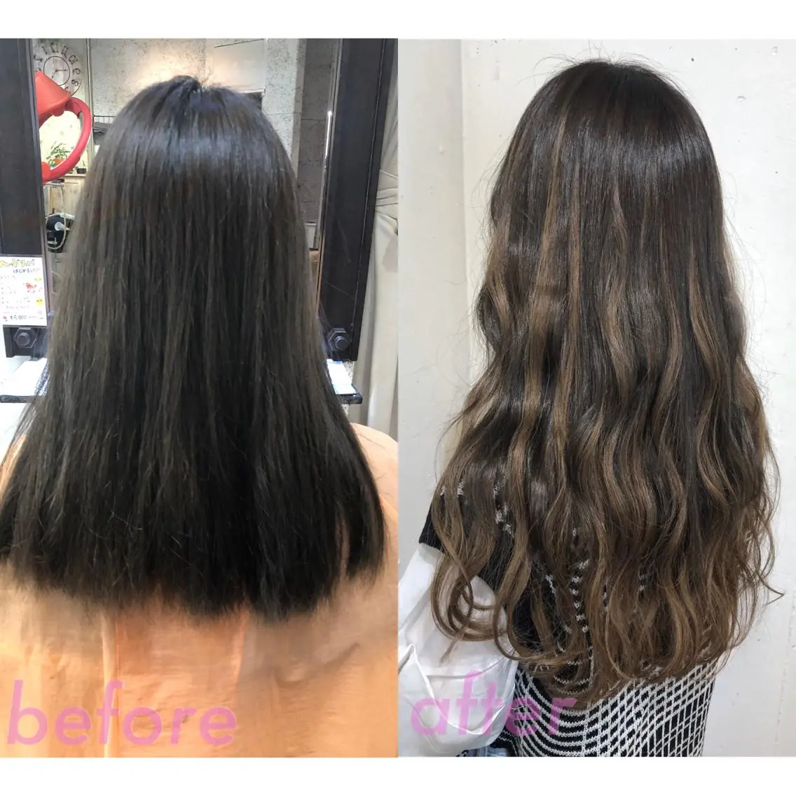 カラー パーマ カット エクステ ヘアセット 八巻 晴香のヘアスタイル