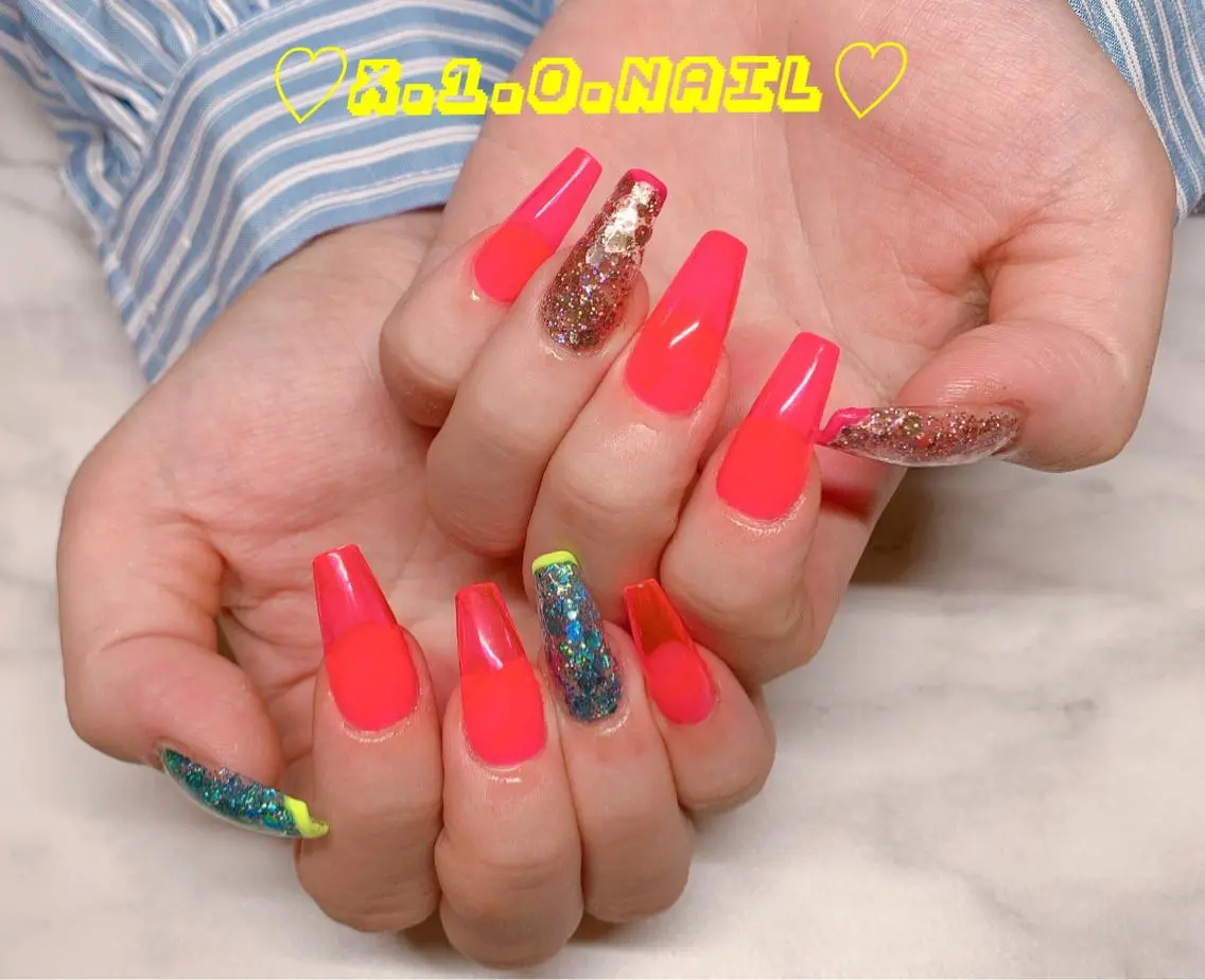 ネイル アニマル柄 アートネイル クリアネイル ニュアンスネイル ネイルチップ ハンドネイル x.1.0.nail ♡Cのネイルデザイン