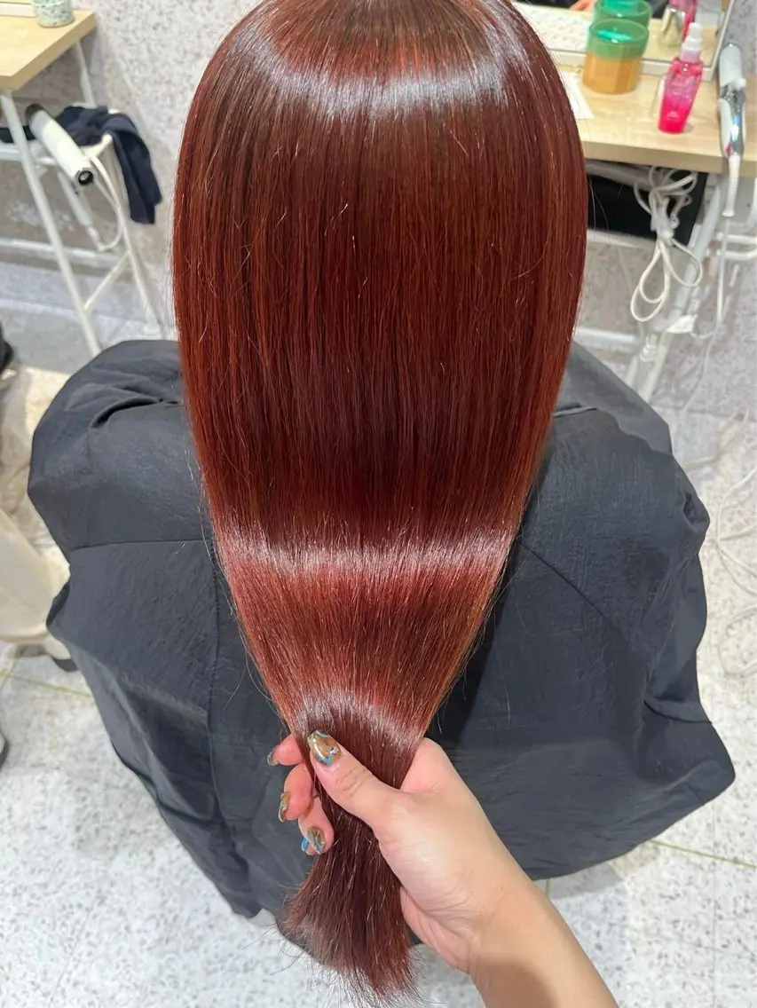 【U24】 カット+暖色ダブルカラー+トリートメント❤️🔥の写真