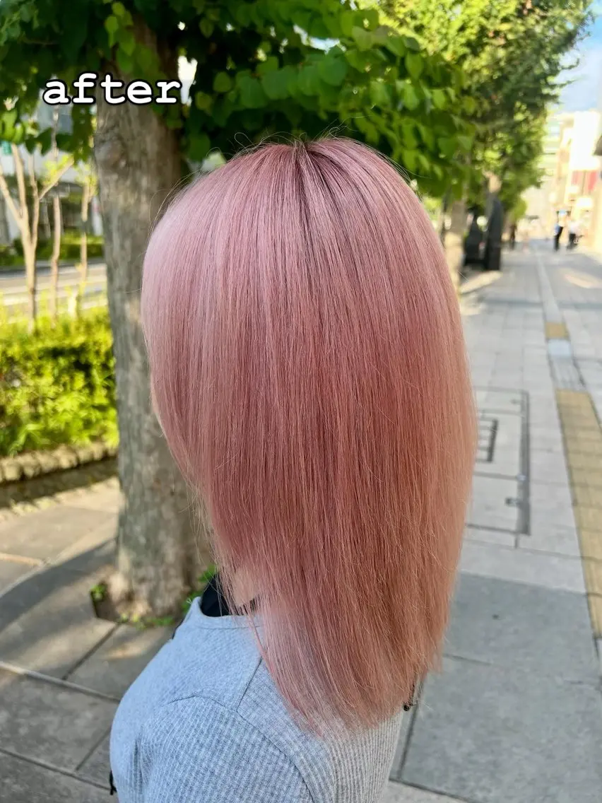 ブリーチ➕ケアカラー➕期間限定無料🔥髪質改善トリートメント！の写真