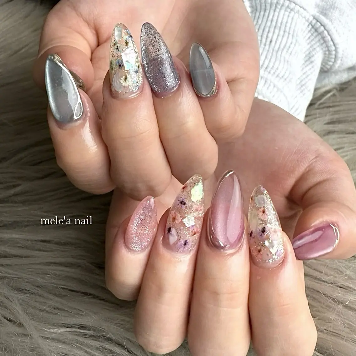 ネイル マグネットネイル miho meléanailのネイルデザイン