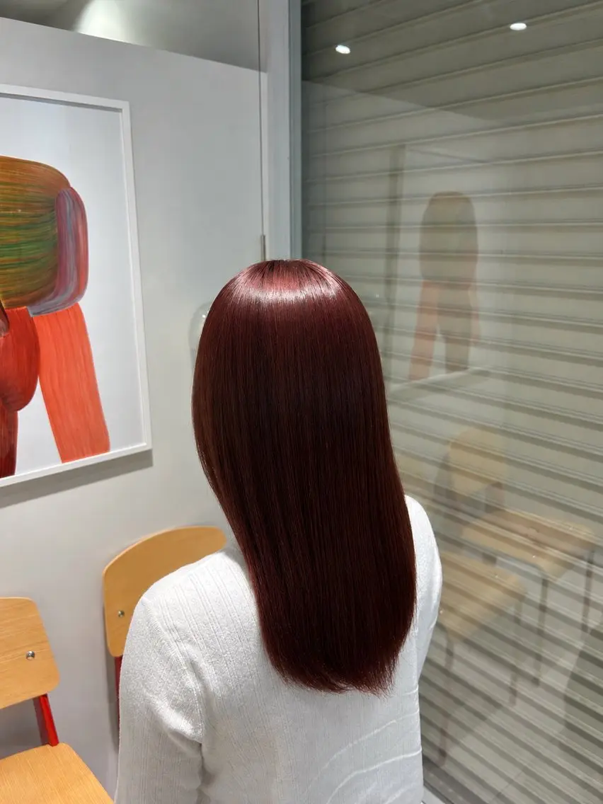 ロング 縮毛矯正／ カラー🟡amiのヘアスタイル