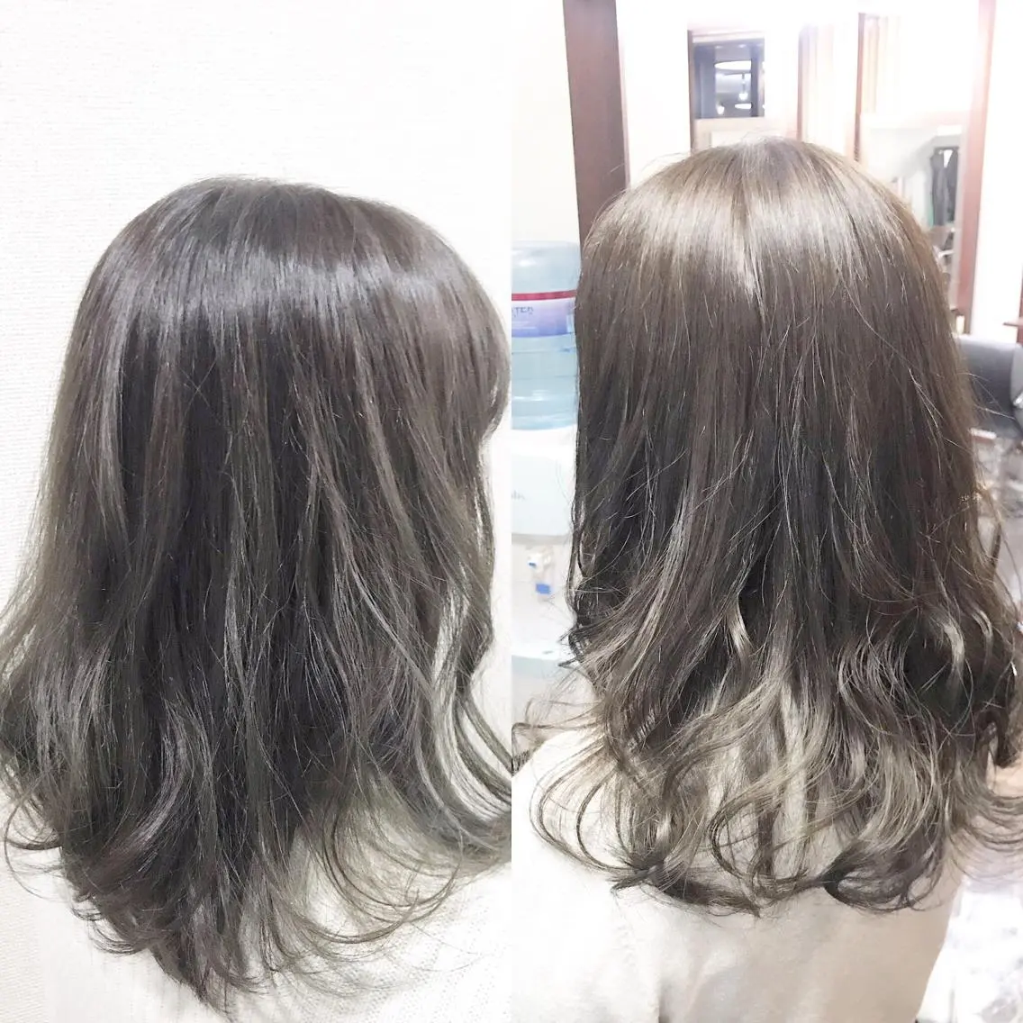 ミディアム カラー グレージュ ヘアカラー トリートメント ＊横浜駅＊ 金子 誠也のヘアスタイル