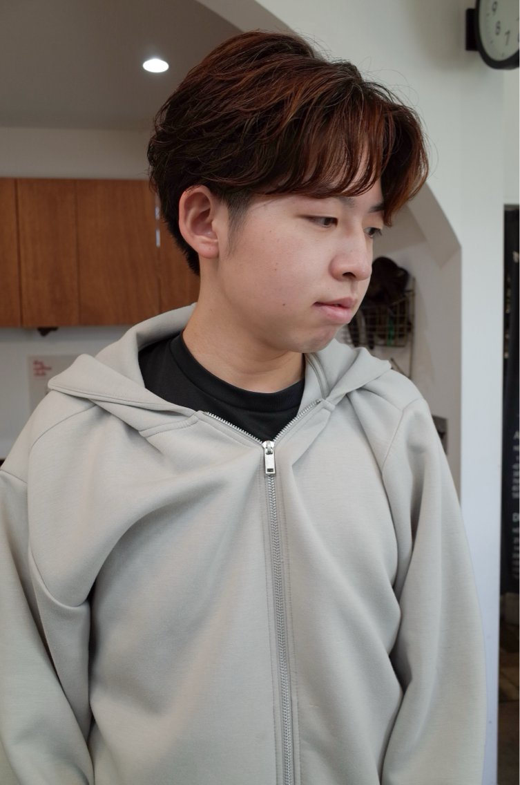 パーマ メンズ カット パーマ Give 2nd. ✂︎山口悠人のヘアスタイル