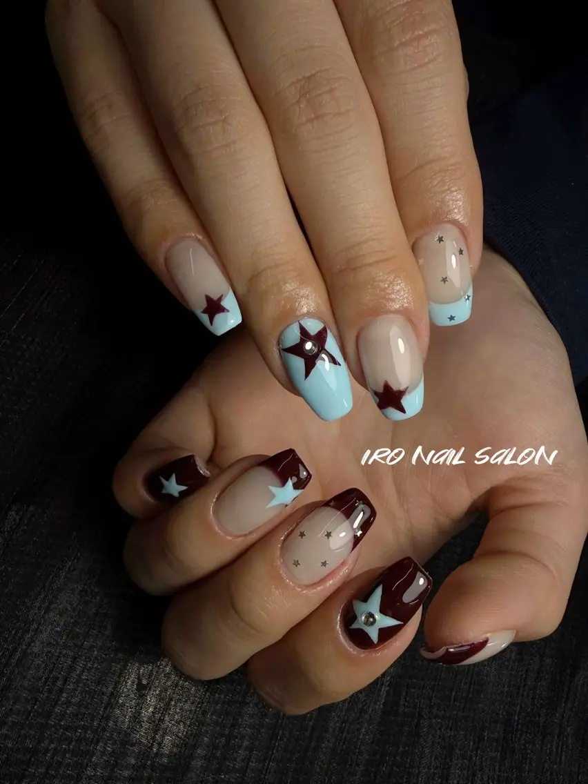 ネイル チークネイル フレンチネイル グラデーション 韓国ネイル マグネットネイル ハンドネイル IRO Nail Studioのネイルデザイン
